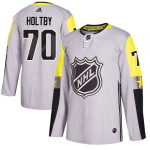 Washington Capitals Trikot #70 Braden Holtby Authentic Grau 2018 All-Star Metro Division